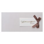 Schöne Braune Hochzeitskarte