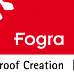Fogra Cert Logo Mit Aufschrift &Quot;Contract Proof Creation&Quot; Und Der Nummer 31150 Auf Rot-Grauem Hintergrund.