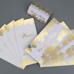 Vergoldete Hochzeitskarten