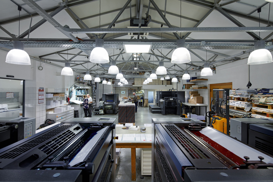 Offsetdruck Produktionshalle Offsetdruck