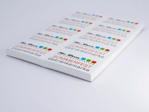 Essens- Und Getränkemarken Für Sommerfest Im Block, Individuell Bedruckt – Druckerei Hemmersbach